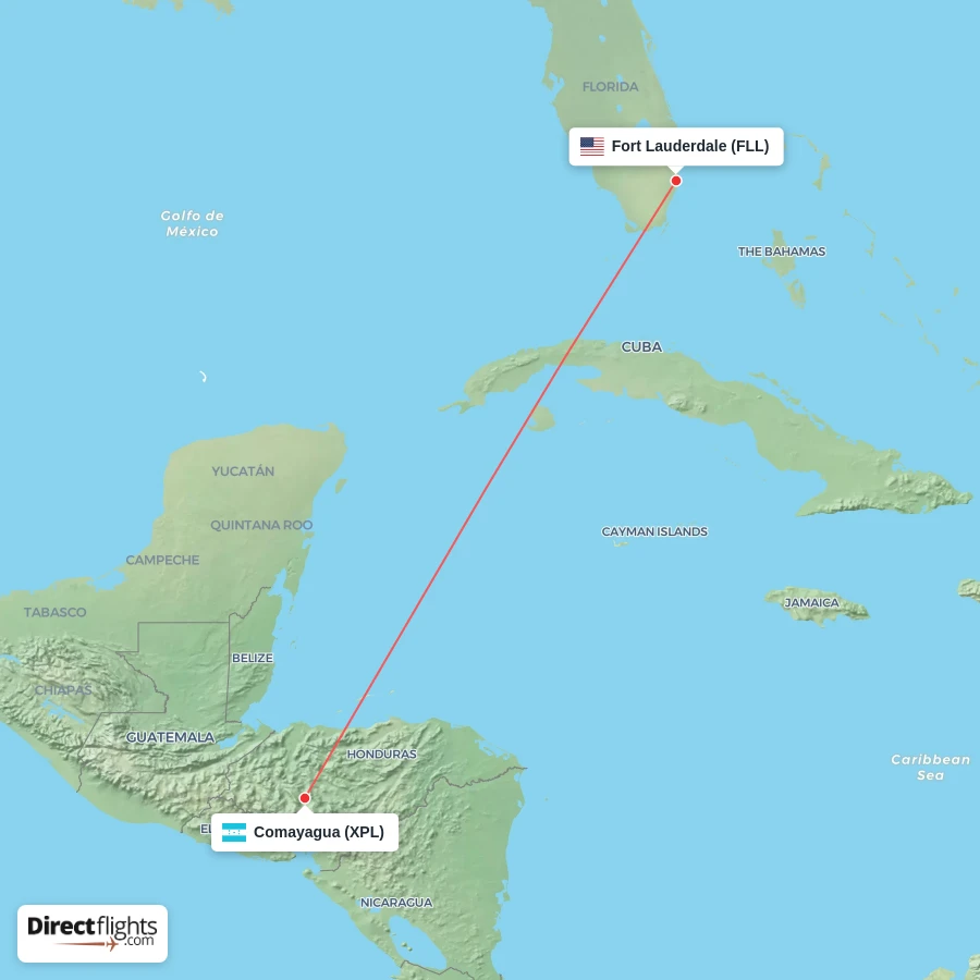 XPL - FLL route map