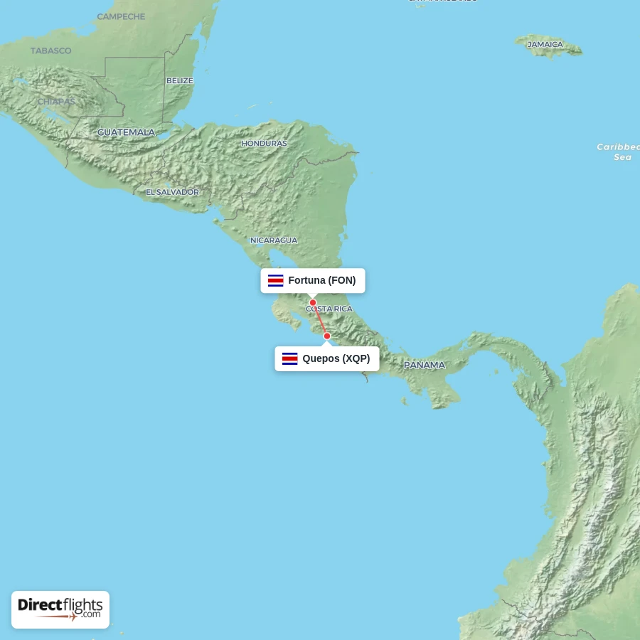 XQP - FON route map