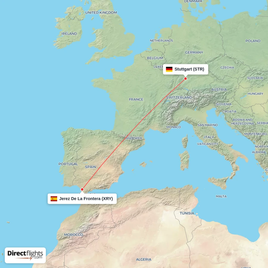 XRY - STR route map