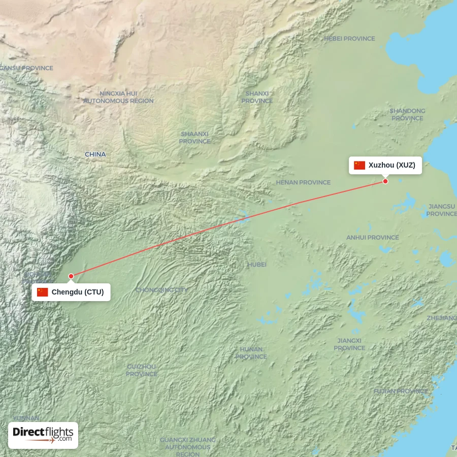 XUZ - CTU route map
