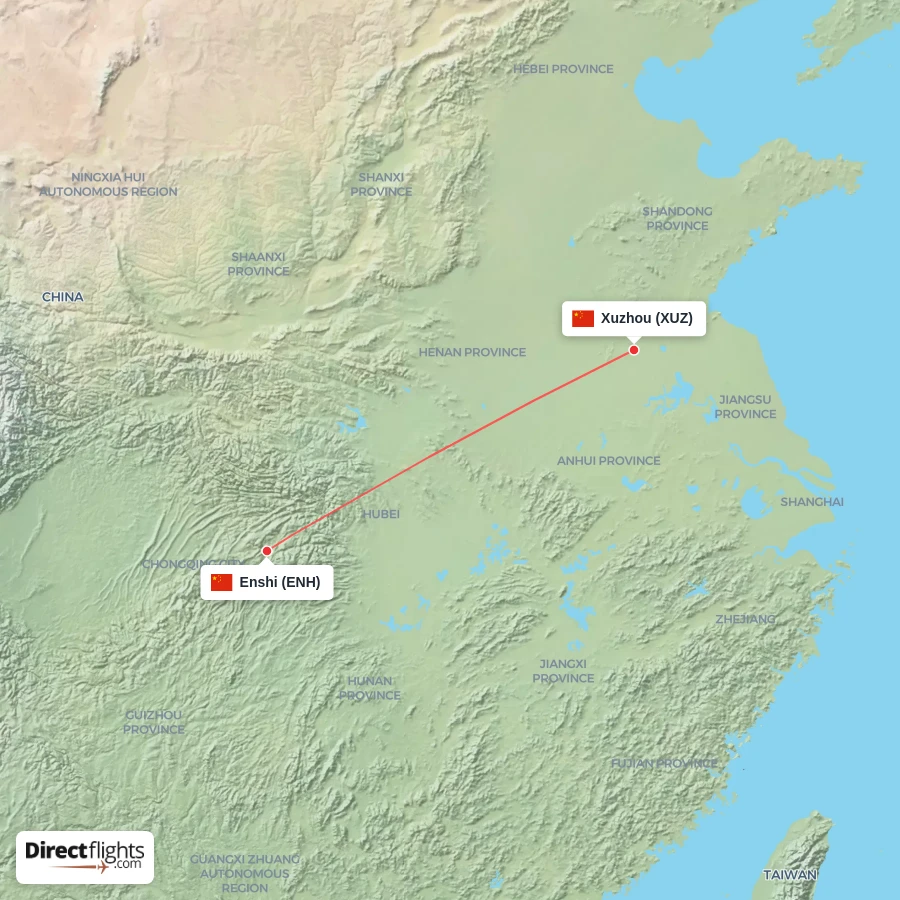 XUZ - ENH route map