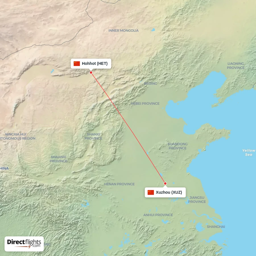 XUZ - HET route map