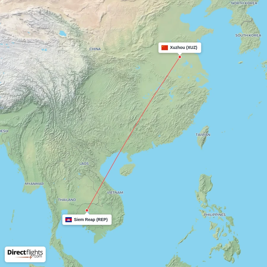 XUZ - REP route map