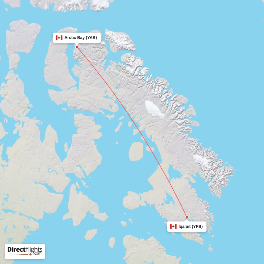 YAB - YFB route map