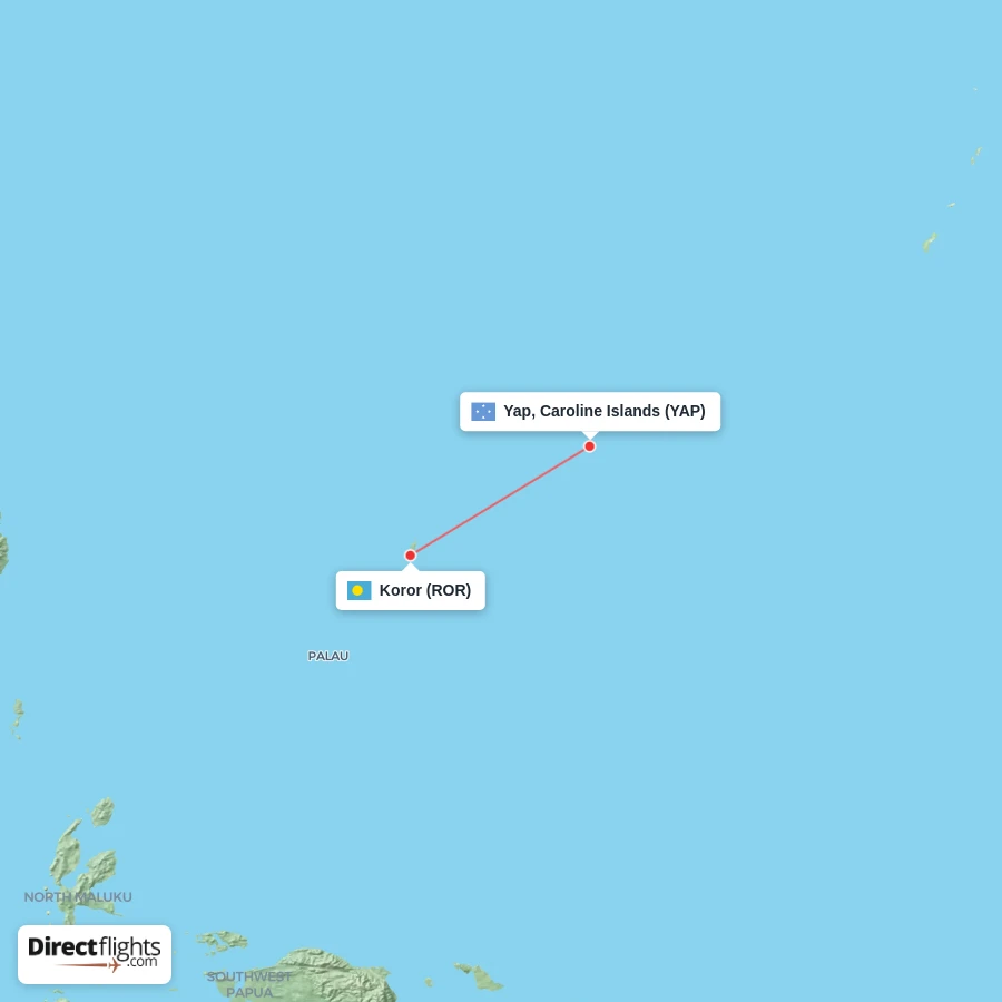 YAP - ROR route map
