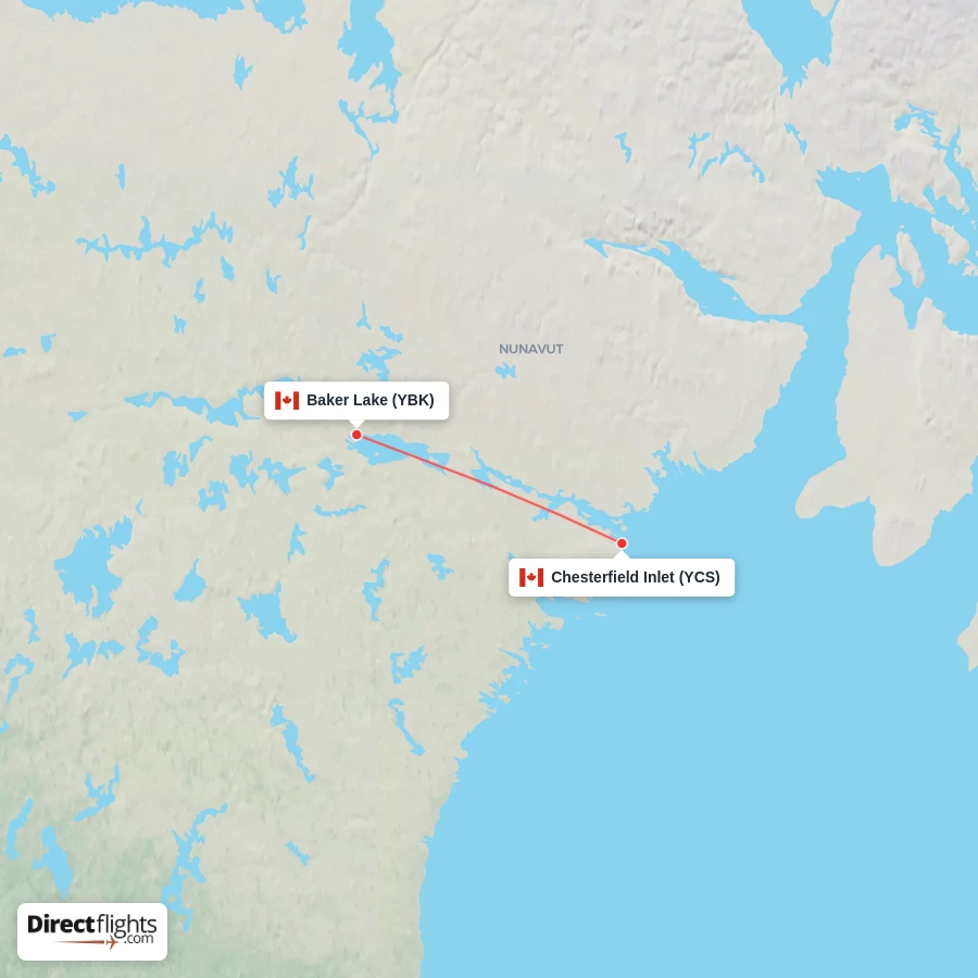 YBK - YCS route map