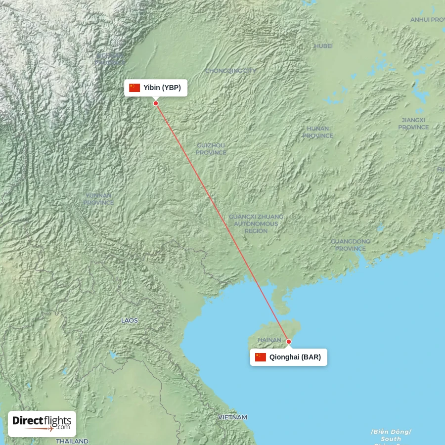 YBP - BAR route map