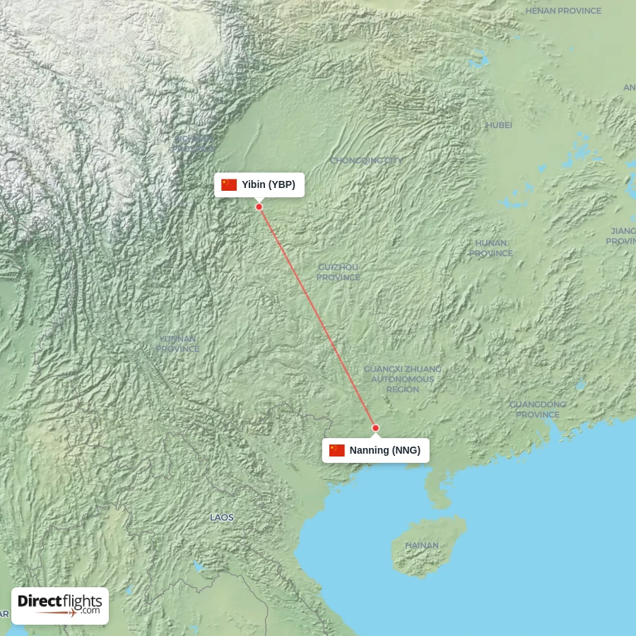YBP - NNG route map