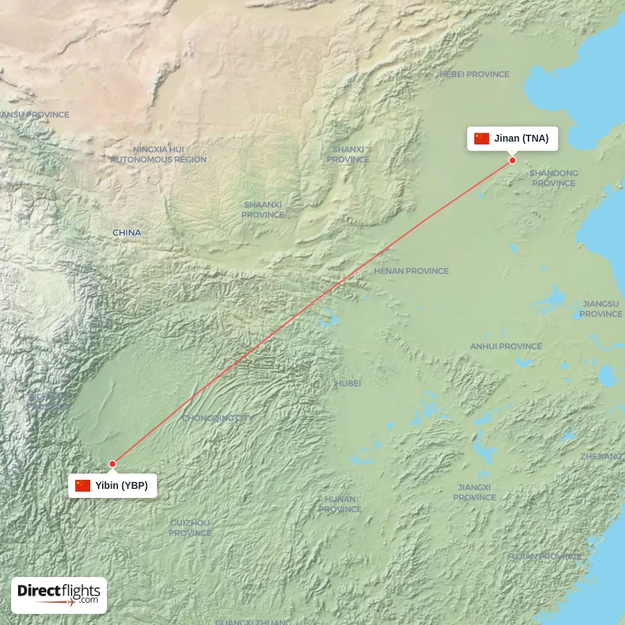 YBP - TNA route map