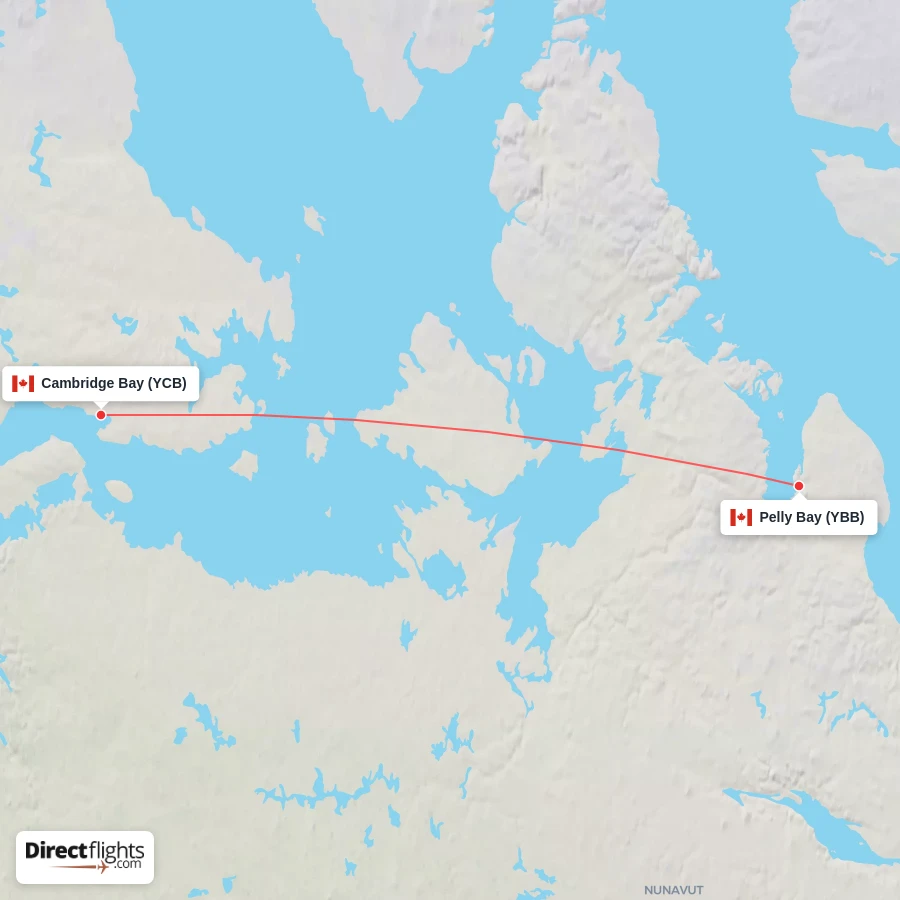 YCB - YBB route map