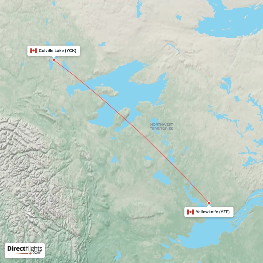 YCK - YZF route map