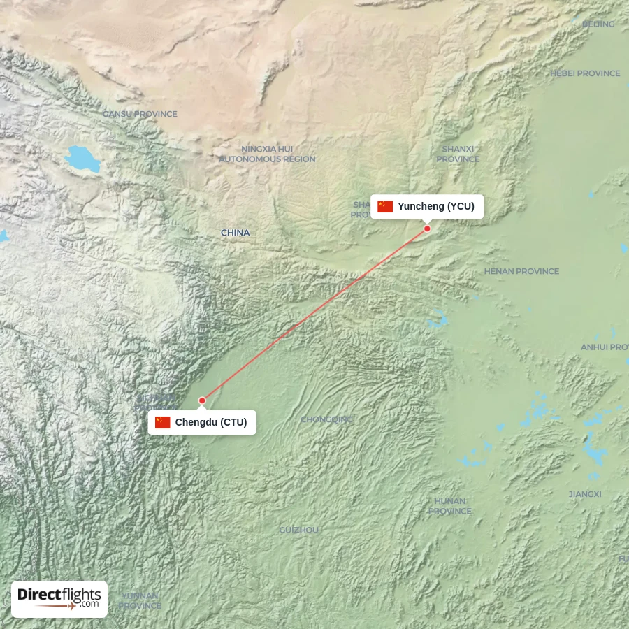 YCU - CTU route map