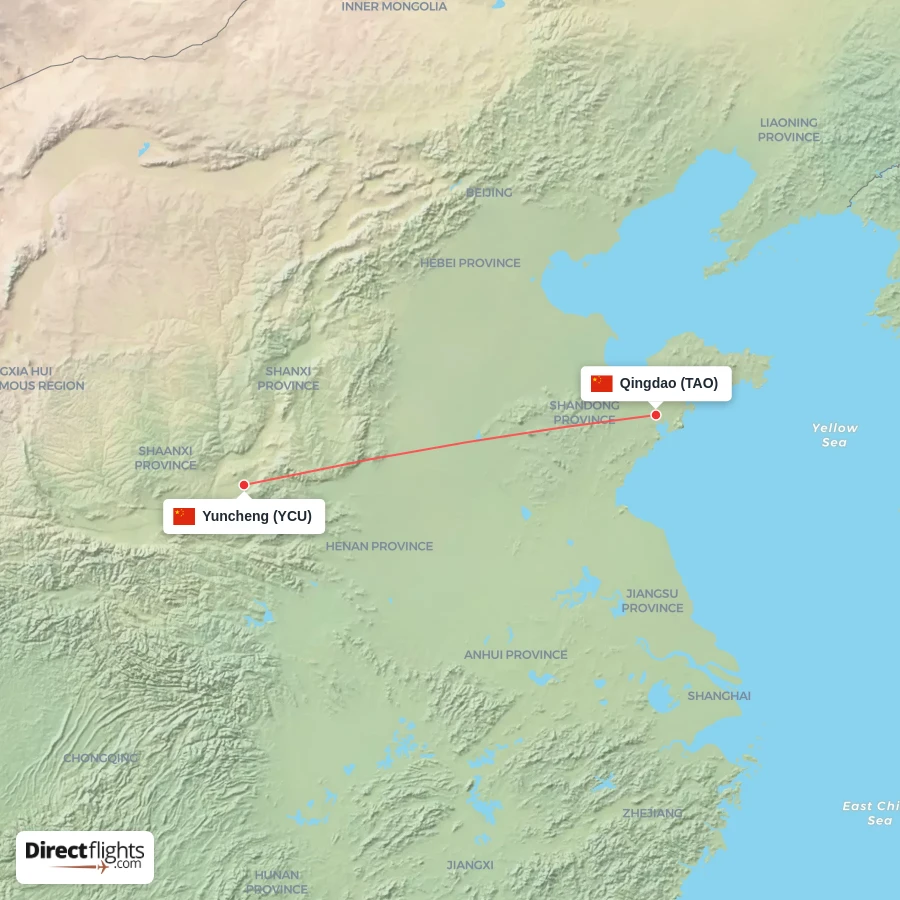 YCU - TAO route map