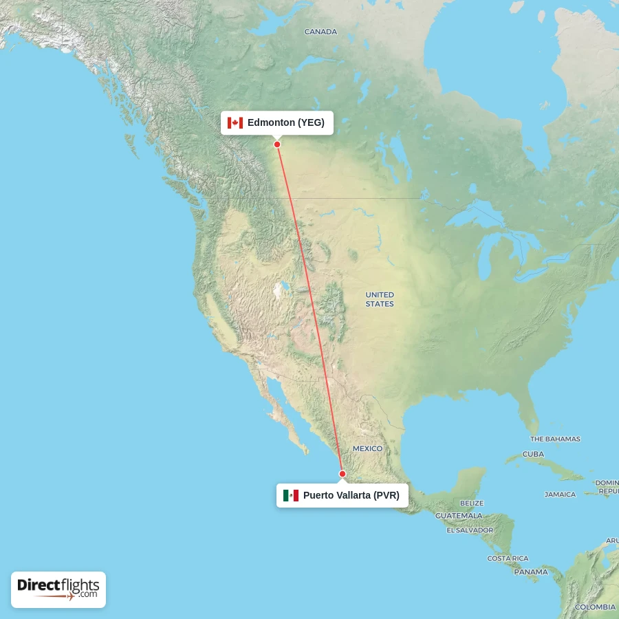 YEG - PVR route map