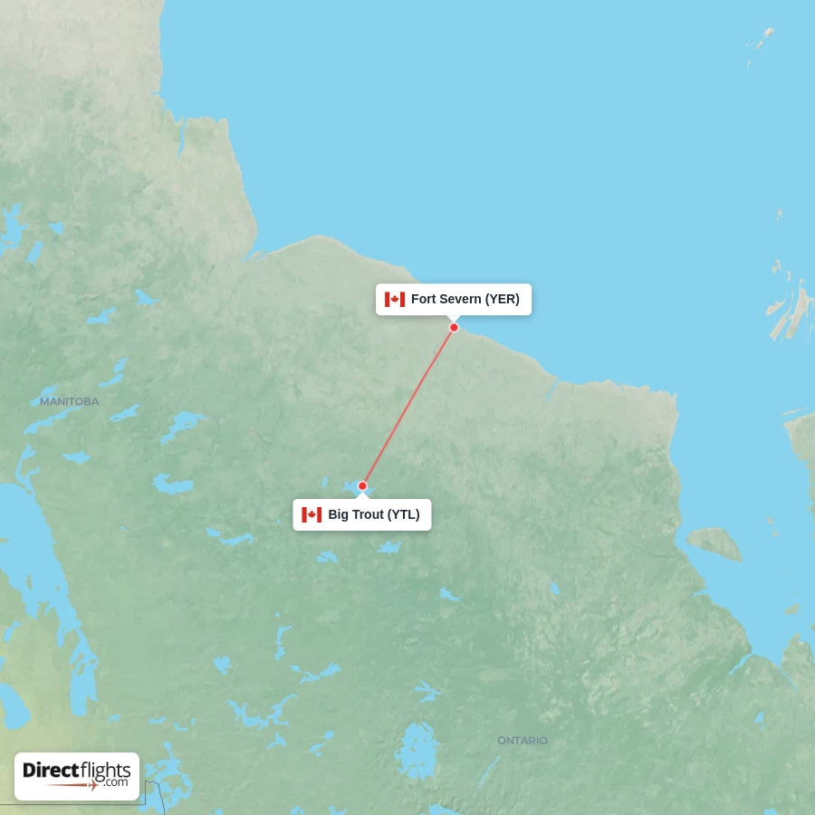 YER - YTL route map