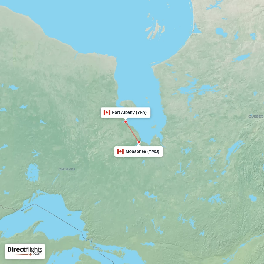 YFA - YMO route map