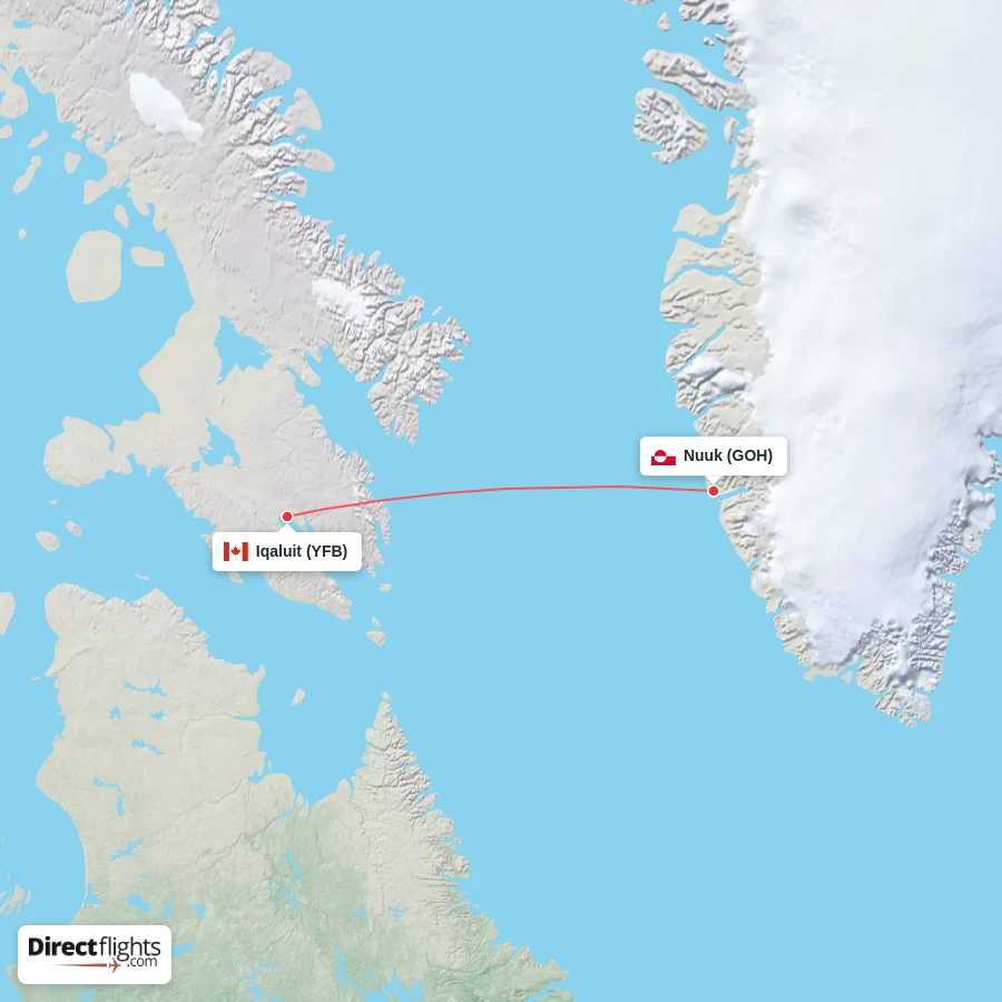 YFB - GOH route map