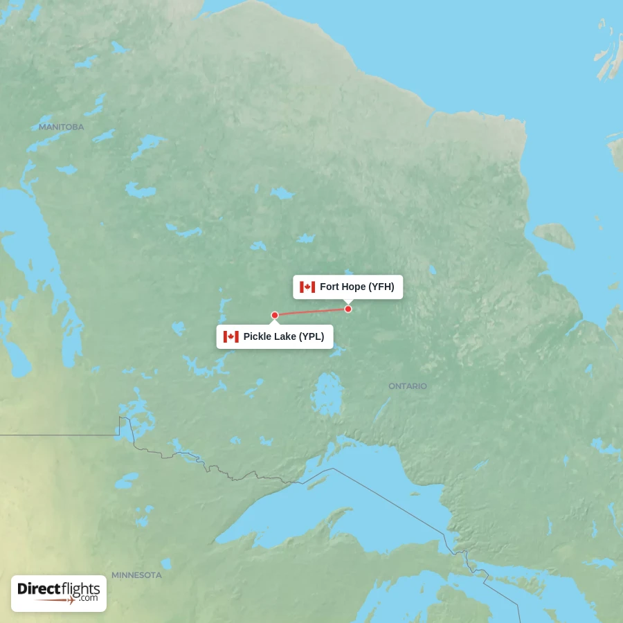 YFH - YPL route map