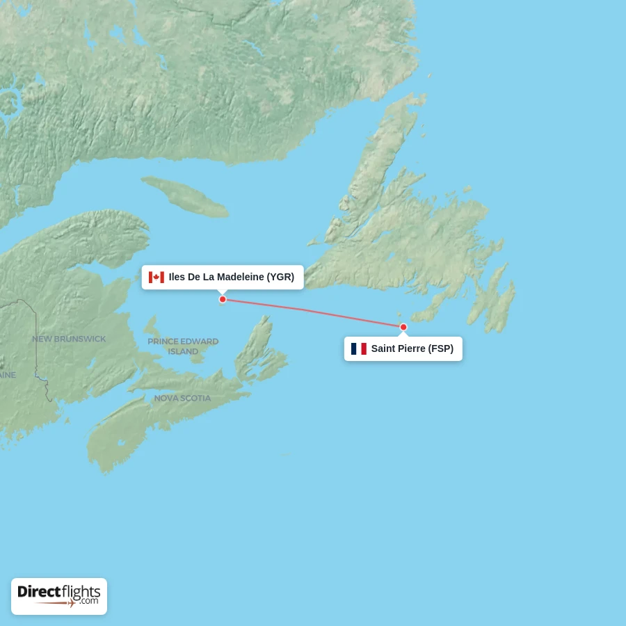 YGR - FSP route map