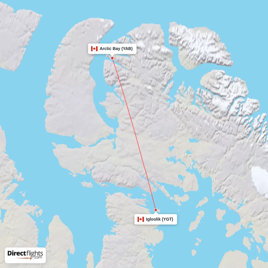 YGT - YAB route map