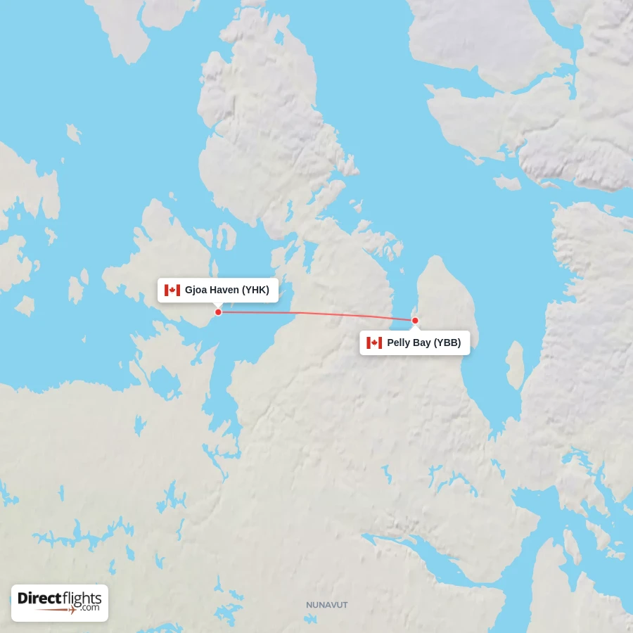 YHK - YBB route map