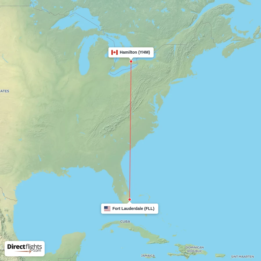 YHM - FLL route map
