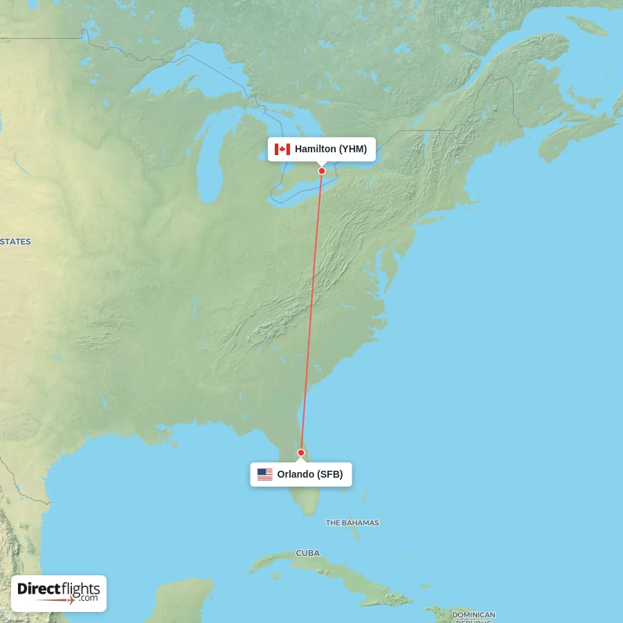 YHM - SFB route map