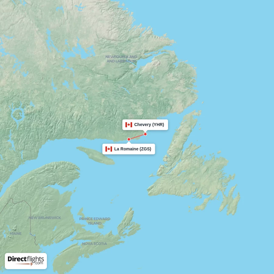 YHR - ZGS route map