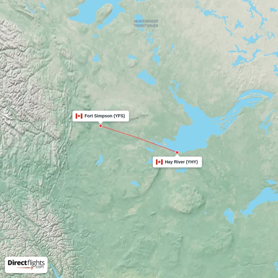 YHY - YFS route map
