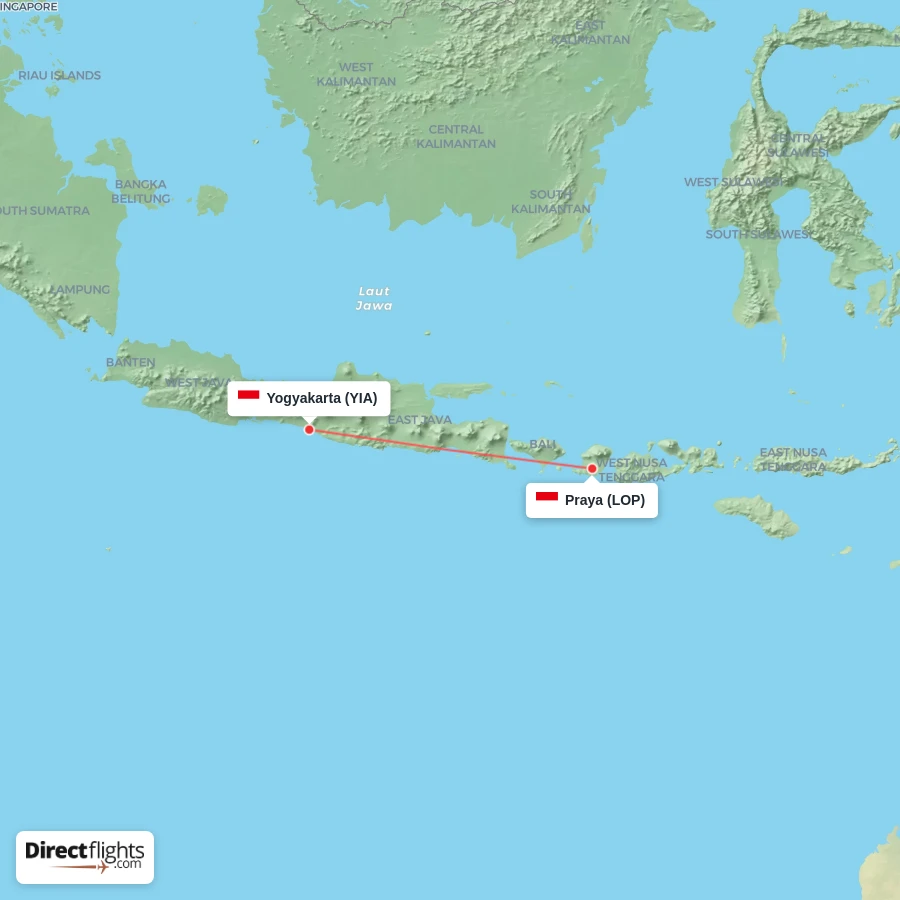 YIA - LOP route map