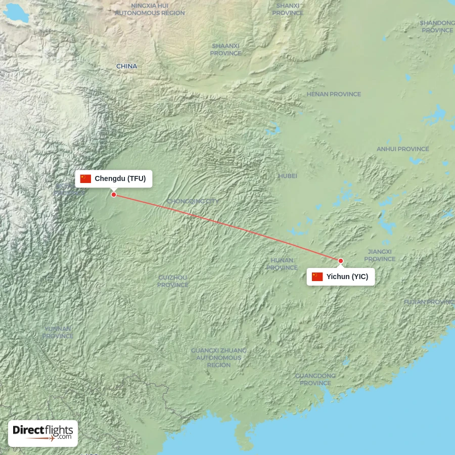 YIC - TFU route map
