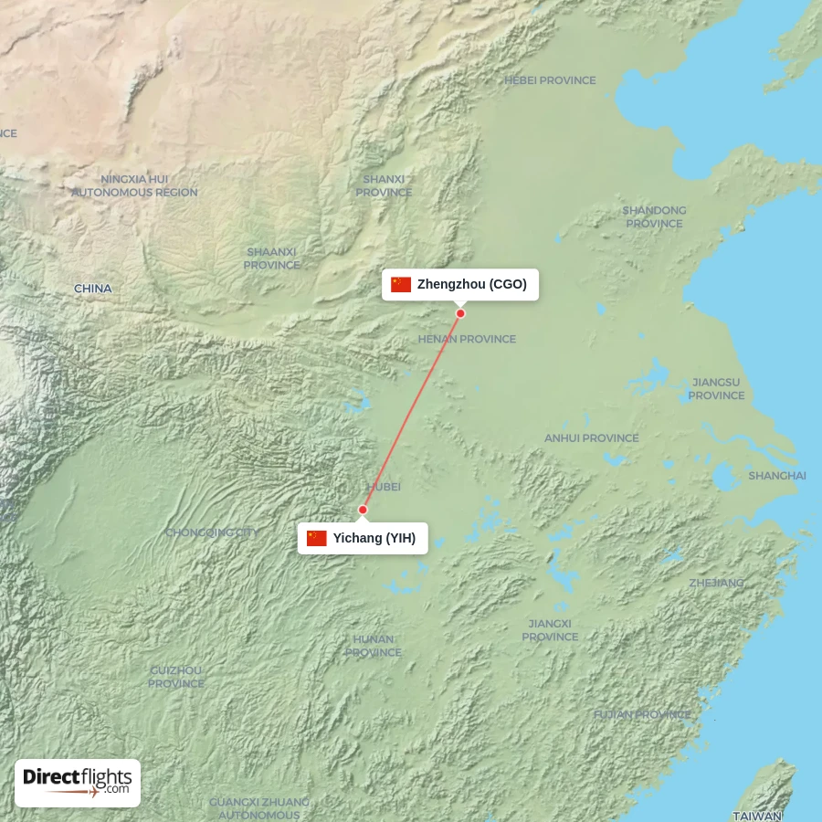 YIH - CGO route map