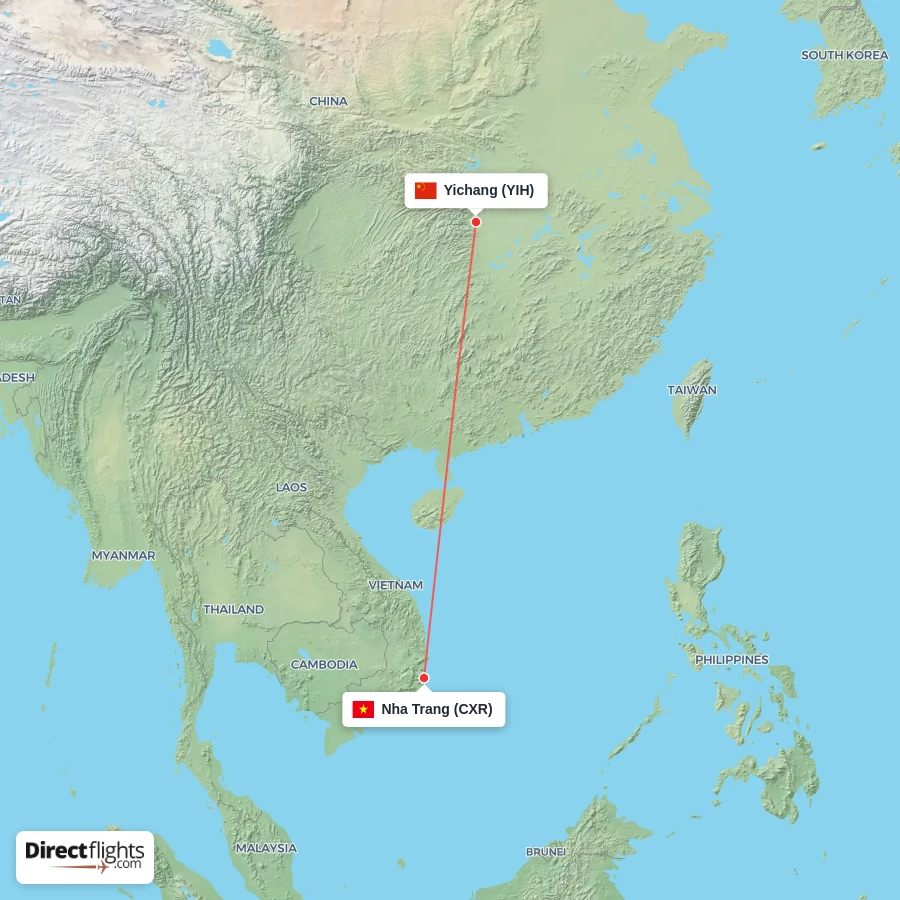 YIH - CXR route map