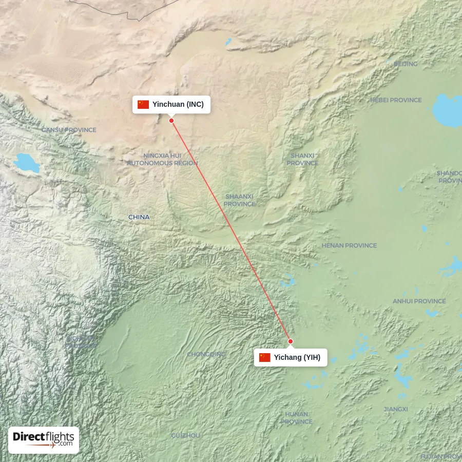 YIH - INC route map