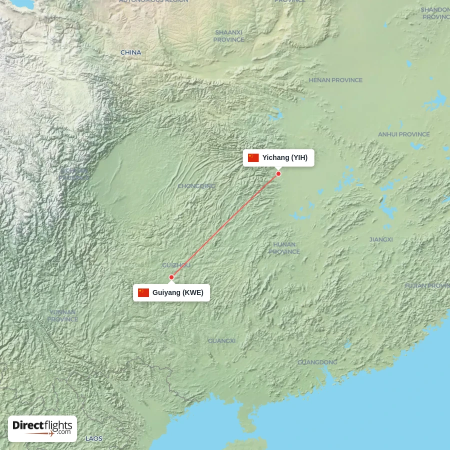 YIH - KWE route map