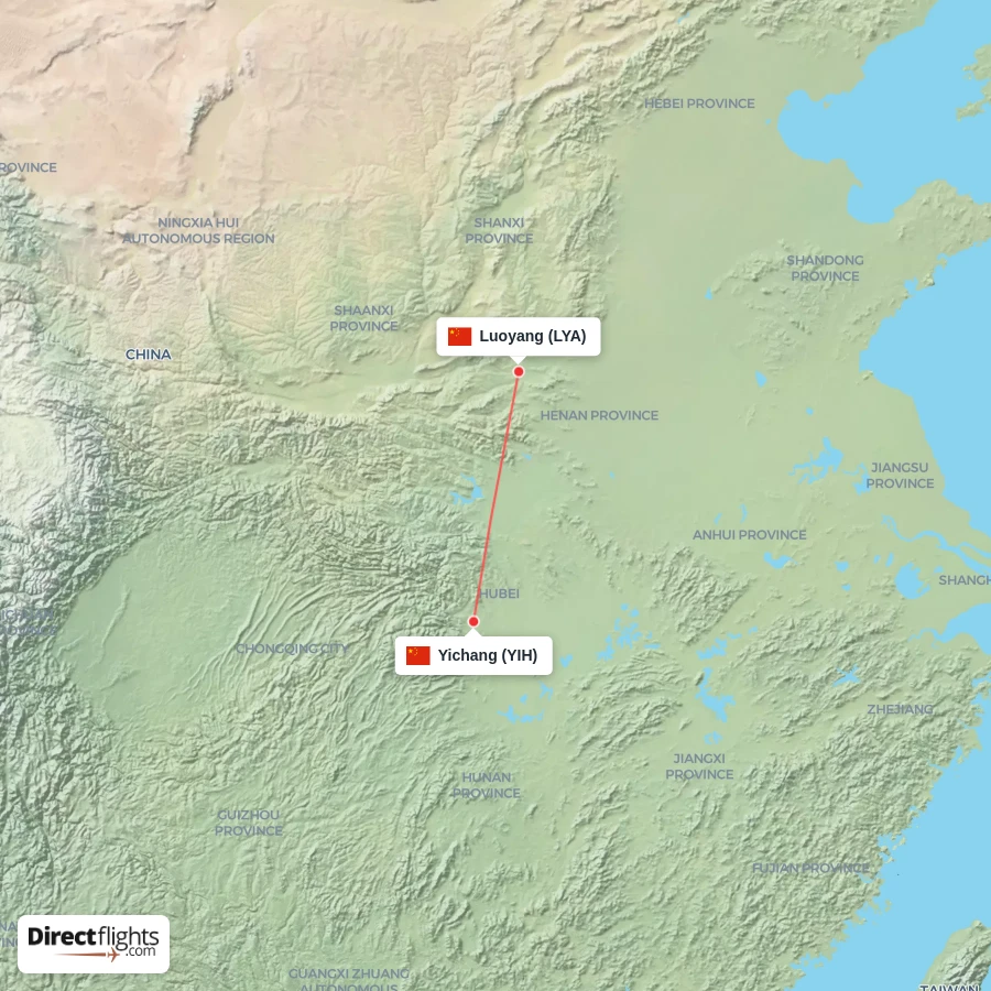 YIH - LYA route map