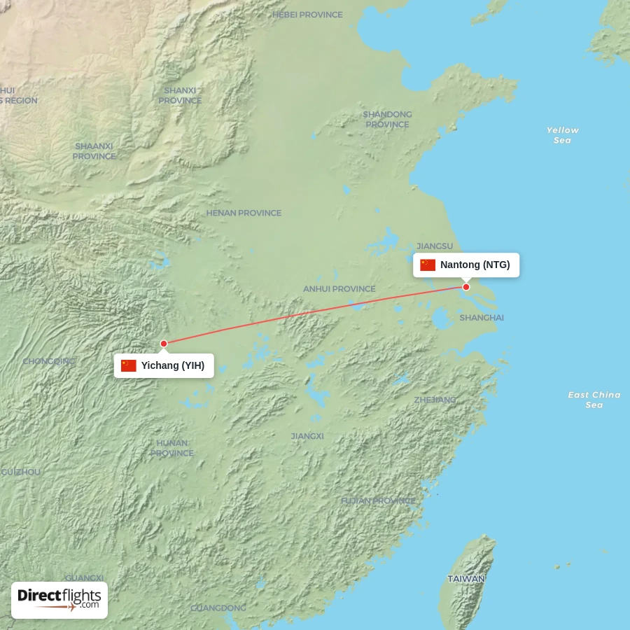 YIH - NTG route map