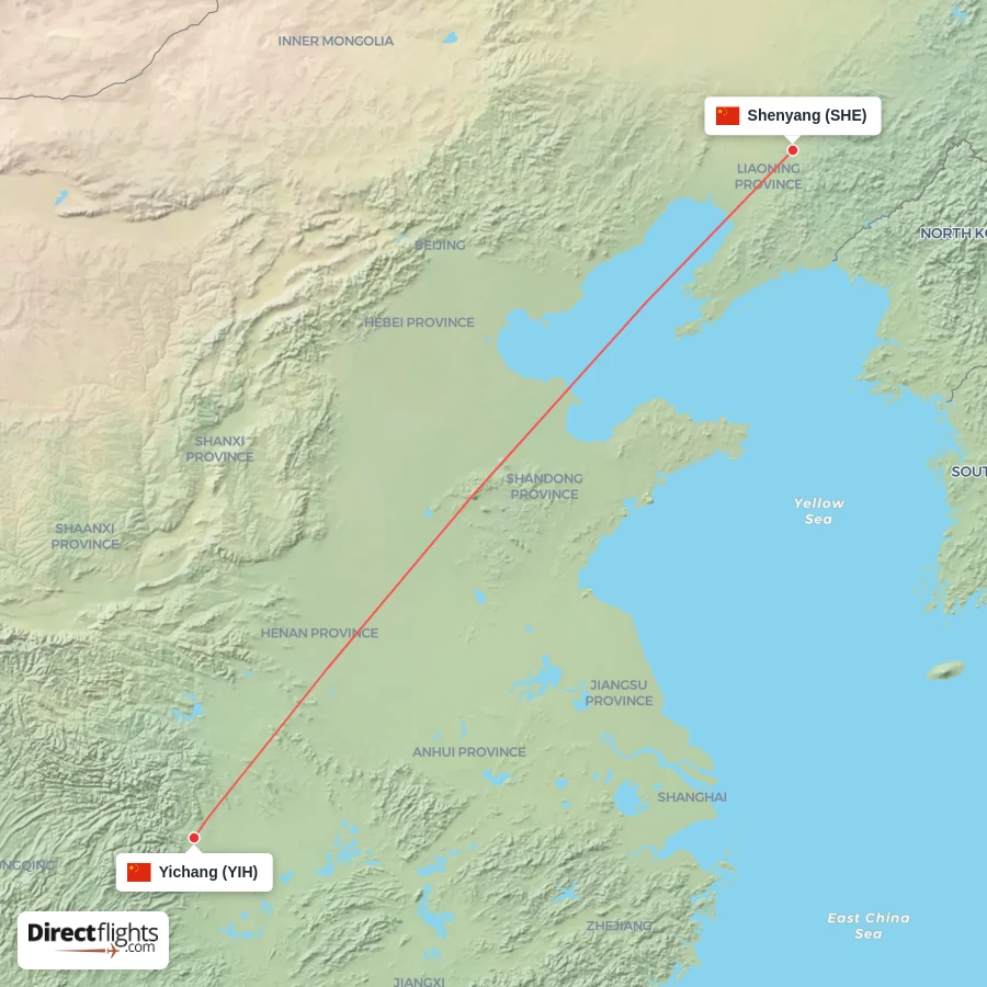 YIH - SHE route map