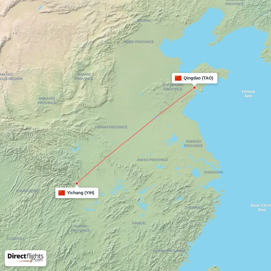 YIH - TAO route map