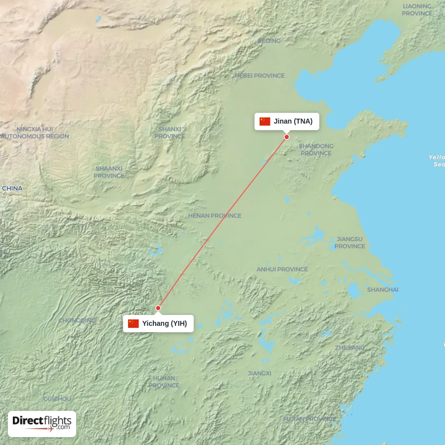 YIH - TNA route map