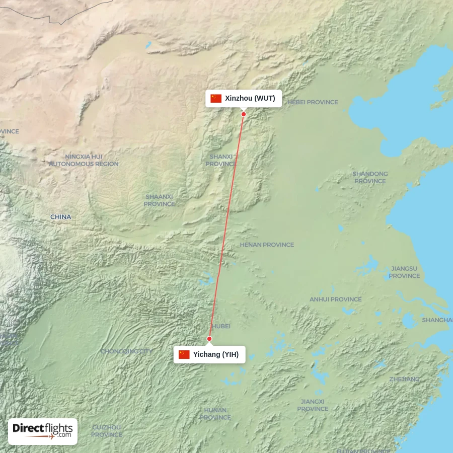 YIH - WUT route map