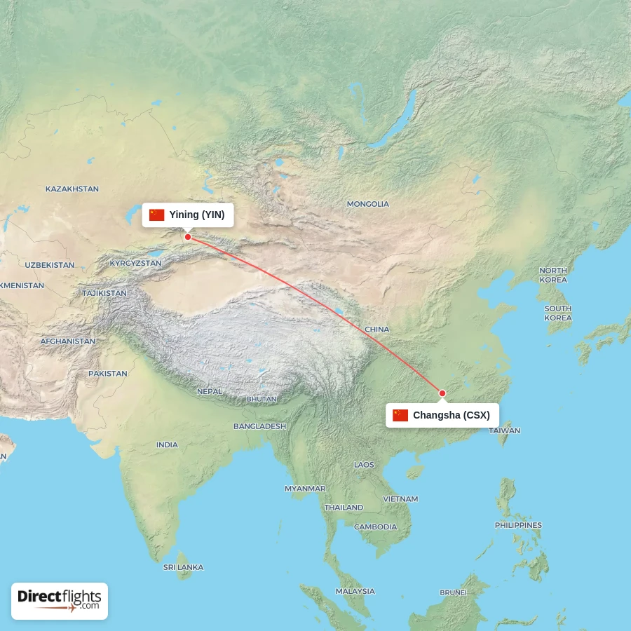 YIN - CSX route map