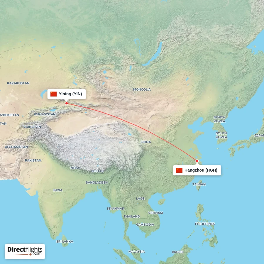 YIN - HGH route map