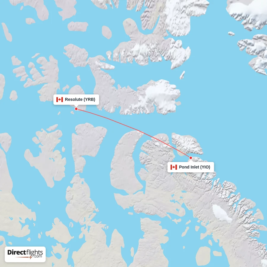 YIO - YRB route map