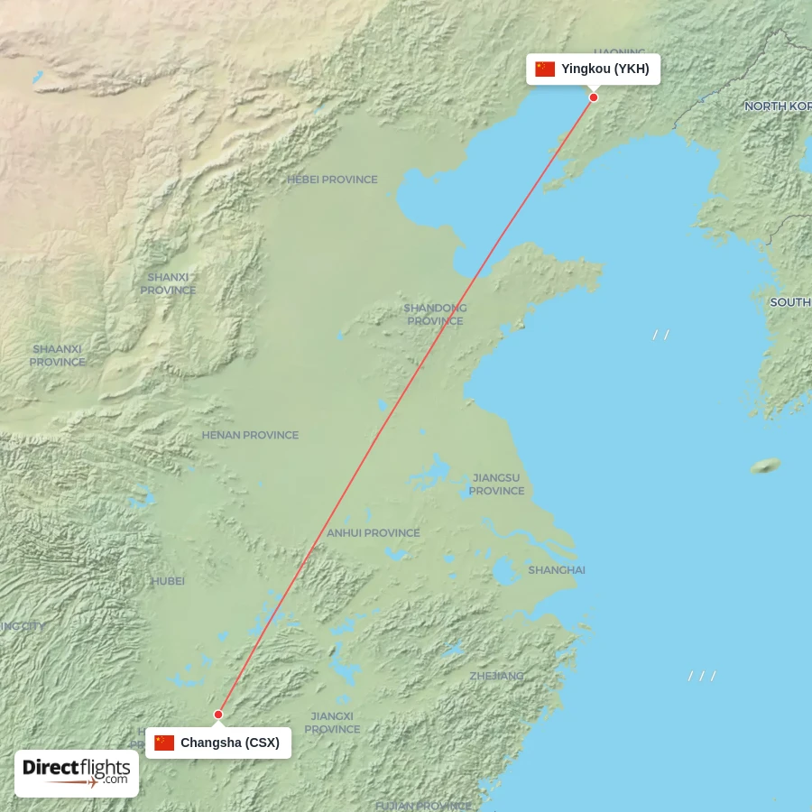 YKH - CSX route map