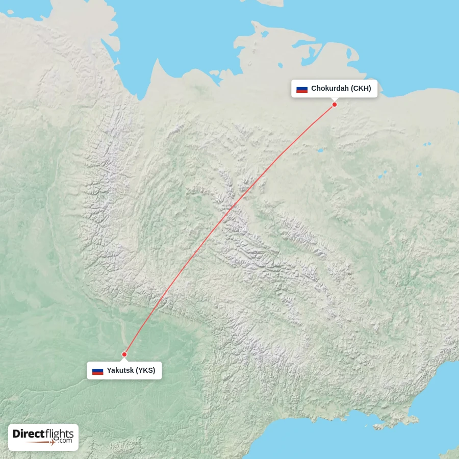 YKS - CKH route map