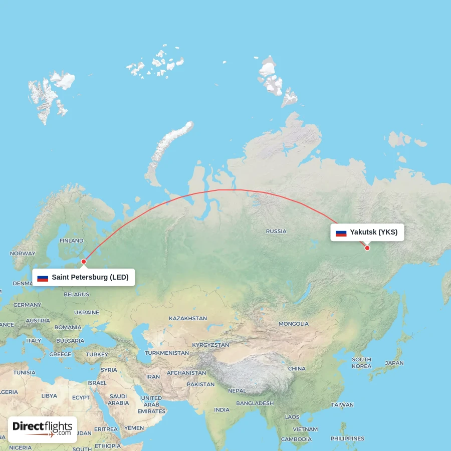 YKS - LED route map