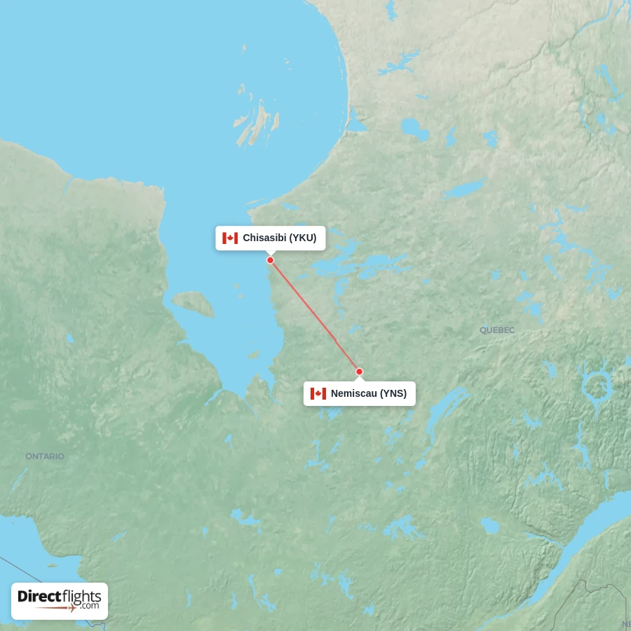 YKU - YNS route map