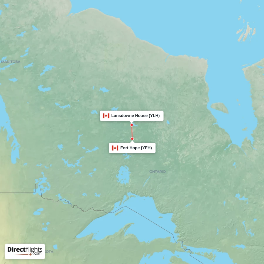 YLH - YFH route map