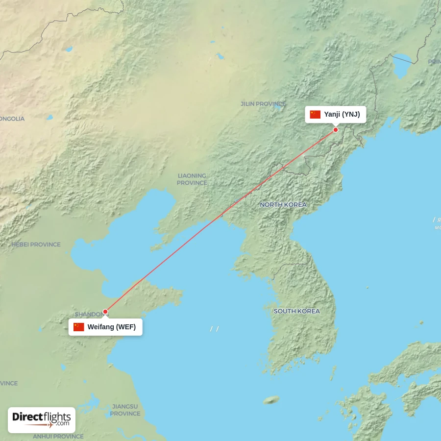 YNJ - WEF route map